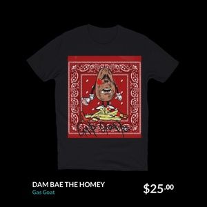 Dam bae T-shirt by: Gas Goat
